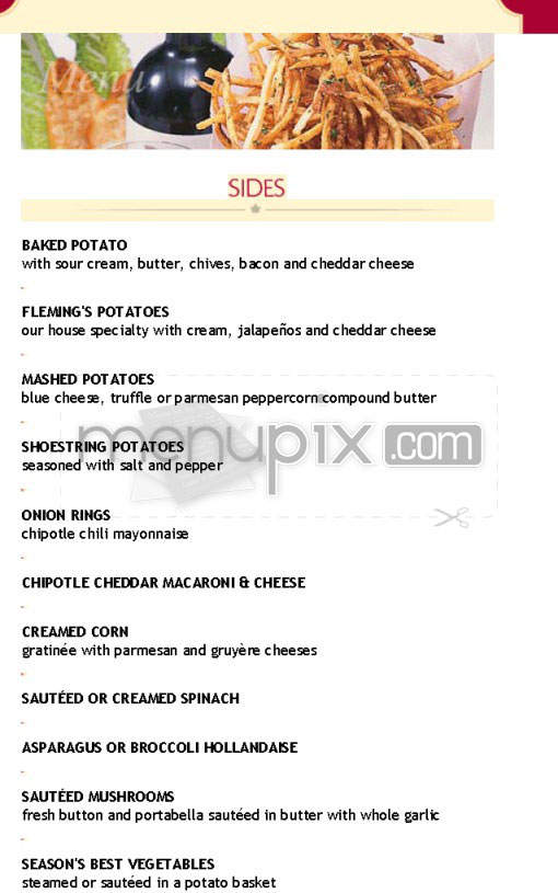 Fleming's - El Segundo, CA menu_pic