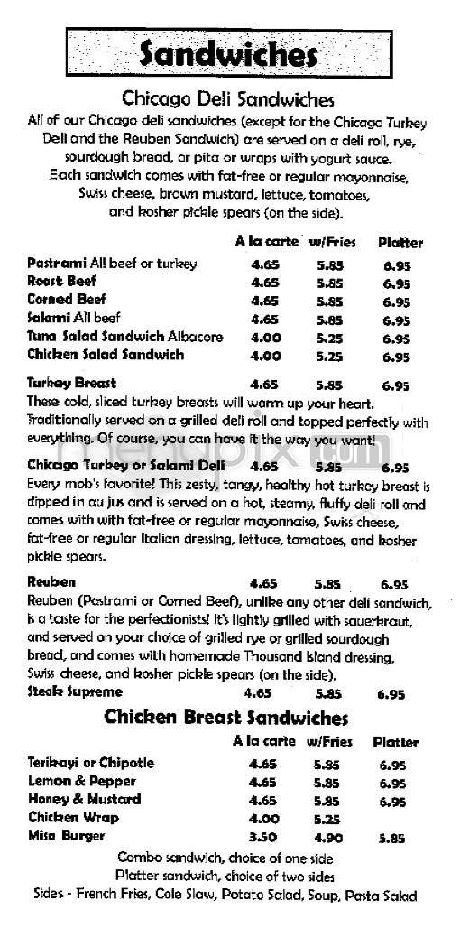Flooky's - Woodland Hills, CA menu_pic