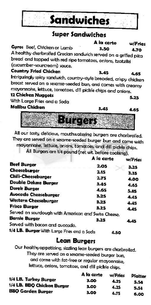 Flooky's - Woodland Hills, CA menu_pic