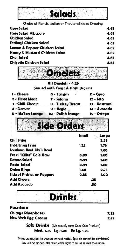 Flooky's - Woodland Hills, CA menu_pic