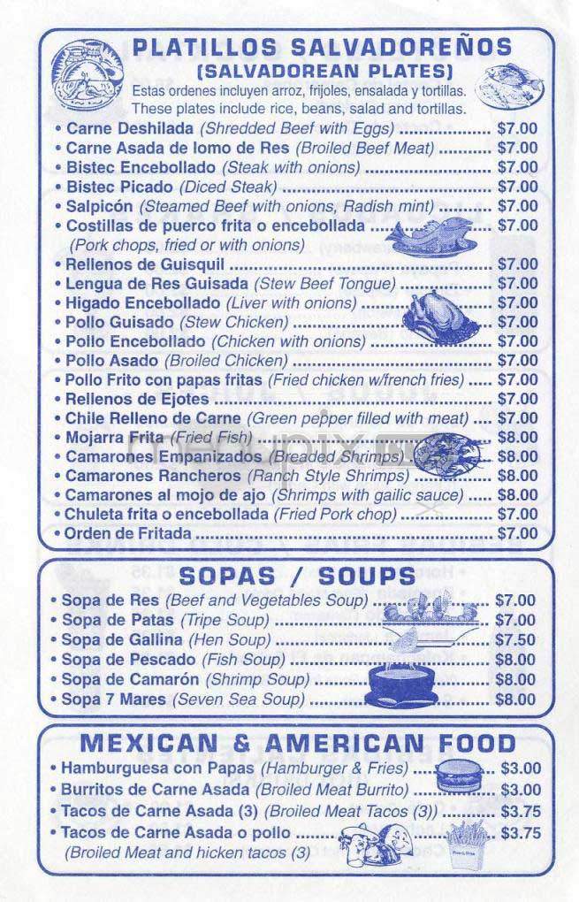 Flor Blanca - Los Angeles, CA menu_pic