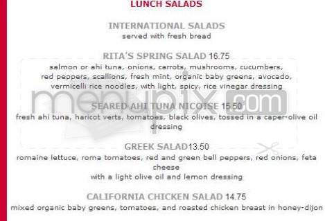Flora Kitchen at Rita Flora - Los Angeles, CA menu_pic