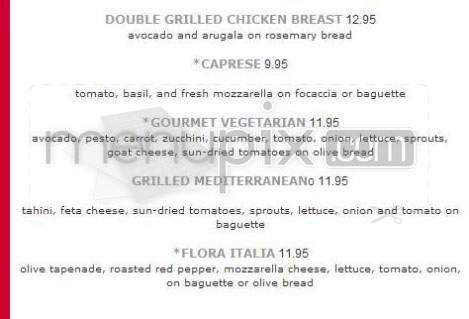 Flora Kitchen at Rita Flora - Los Angeles, CA menu_pic