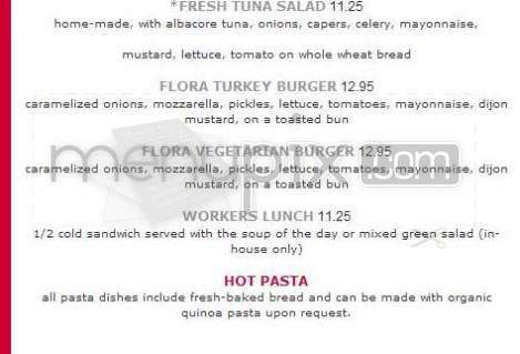 Flora Kitchen at Rita Flora - Los Angeles, CA menu_pic