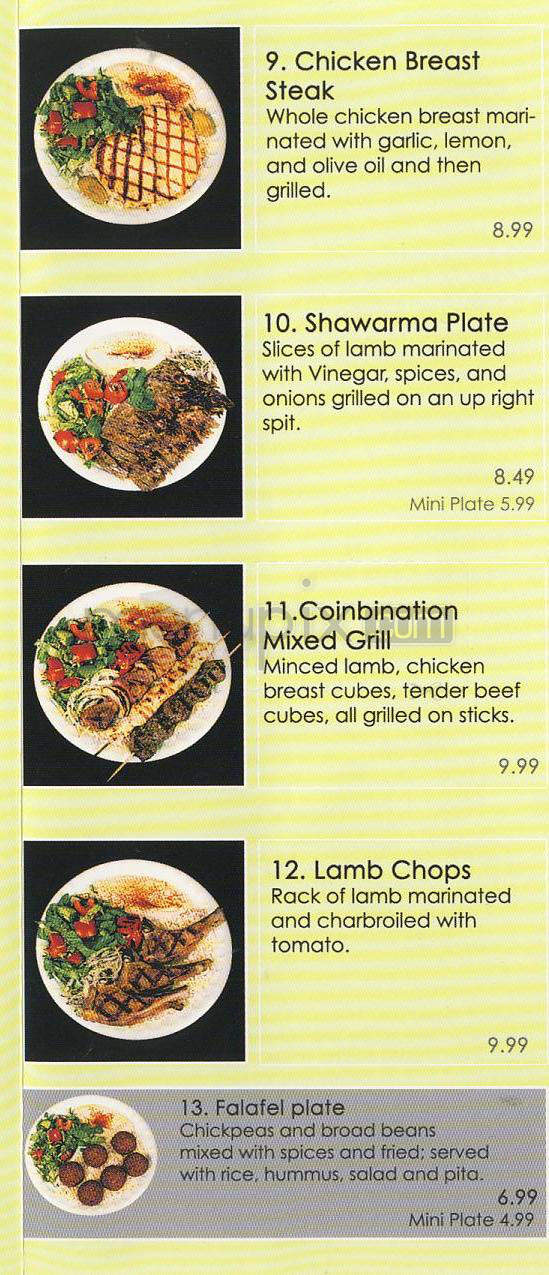 Flying Sticks - Los Angeles, CA menu_pic