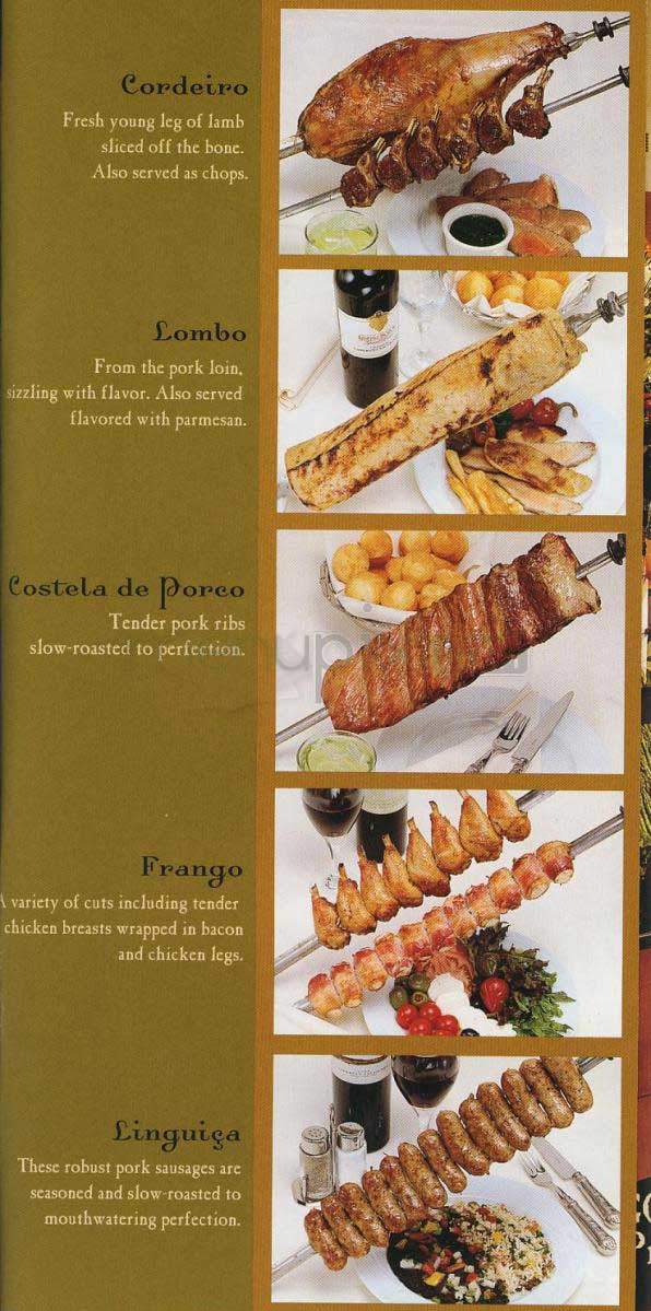 Fogo De Chao - Burlington, MA menu_pic