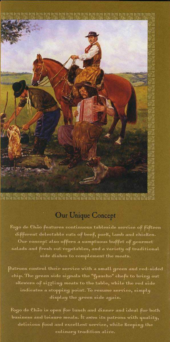 Fogo De Chao - Burlington, MA menu_pic