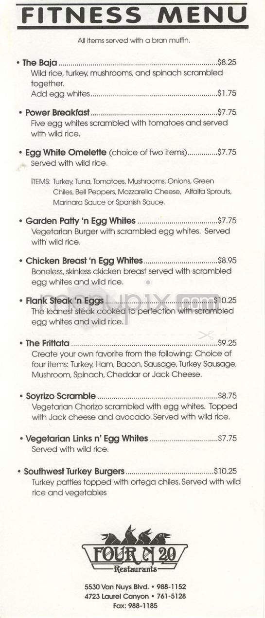 Four 'n 20 Restaurant & Pie - Sherman Oaks, CA menu_pic
