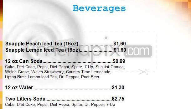 Fredo's Pizzeria - Pasadena, CA menu_pic