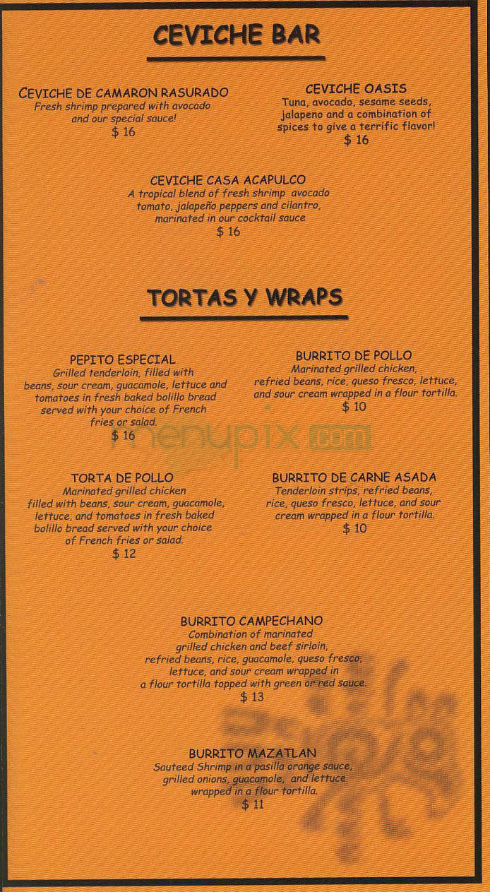 Frida Mexican Cuisine - Beverly Hills, CA menu_pic