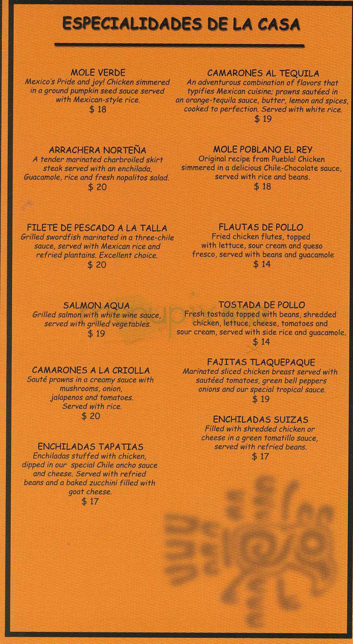 Frida Mexican Cuisine - Beverly Hills, CA menu_pic