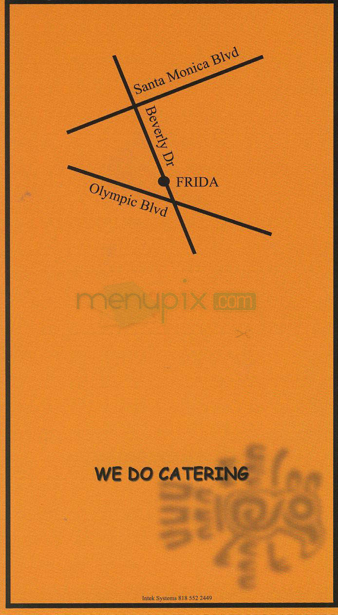 Frida Mexican Cuisine - Beverly Hills, CA menu_pic