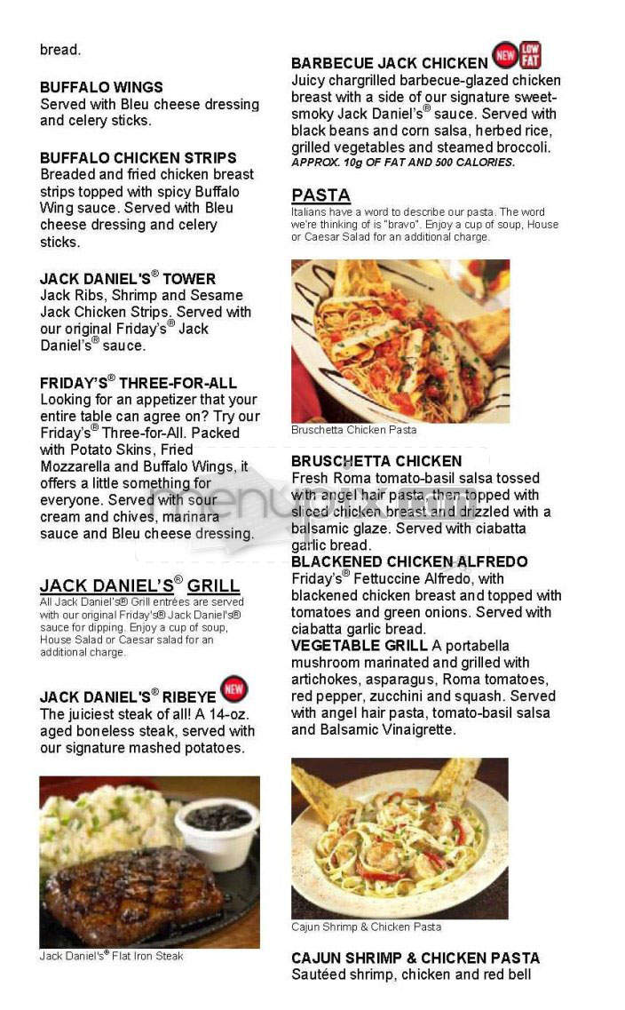TGI Friday's - Los Angeles, CA menu_pic