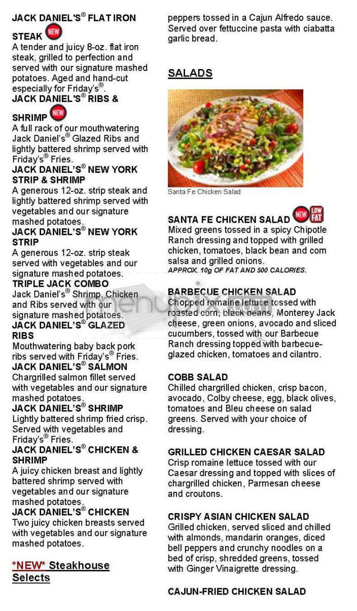 TGI Friday's - Los Angeles, CA menu_pic