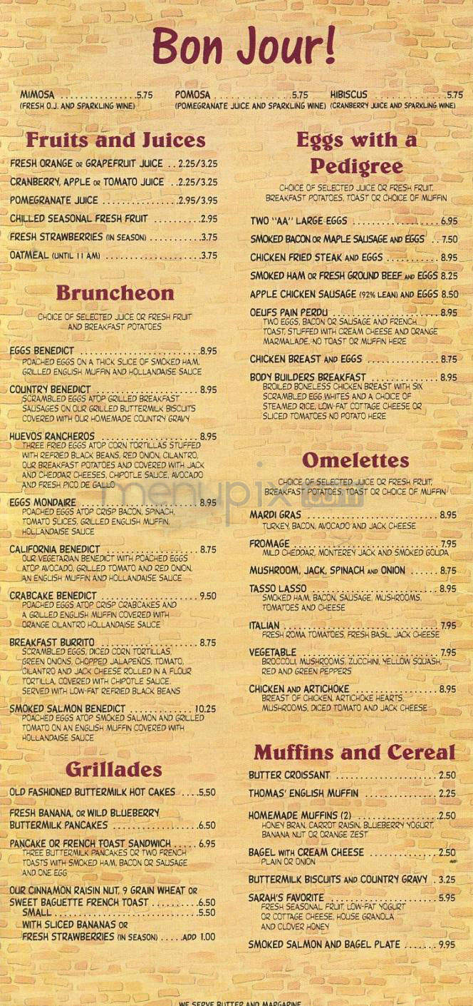 French Quarter - West Hollywood, CA menu_pic