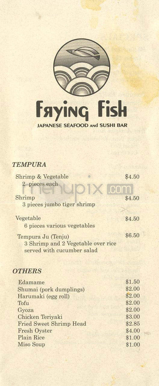Frying Fish - Los Angeles, CA menu_pic