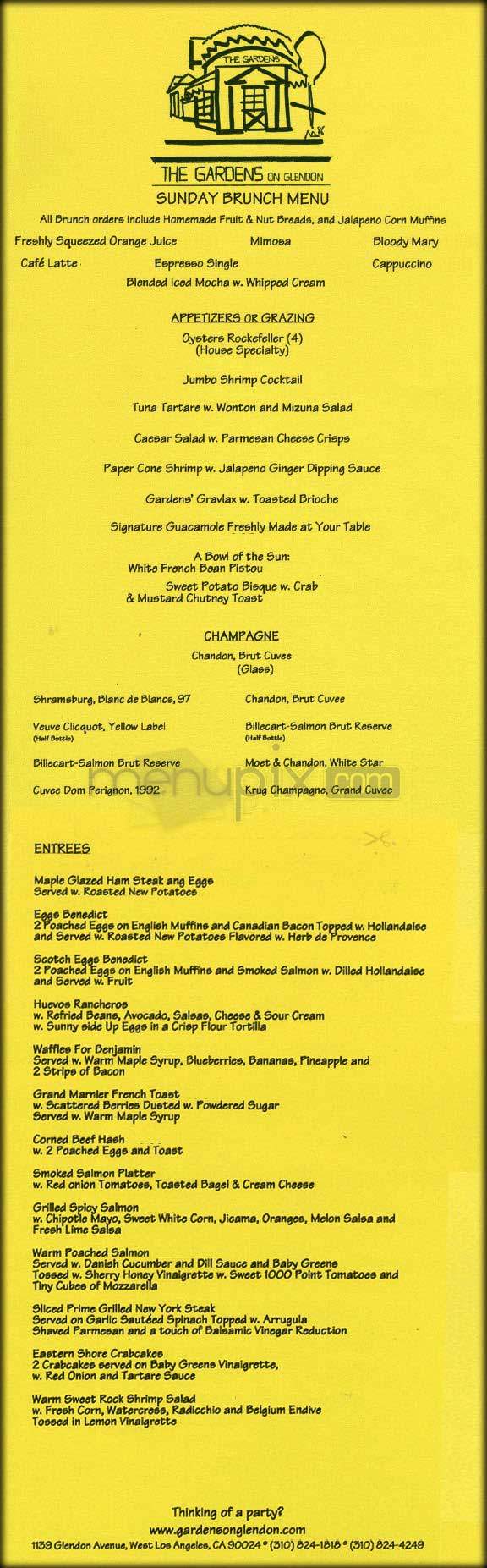 Gardens On Glendon - Los Angeles, CA menu_pic