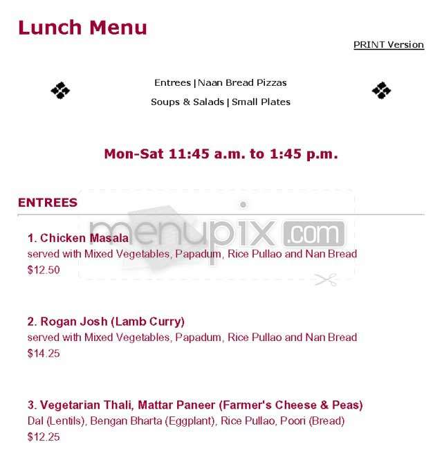 Gaylord - Beverly Hills, CA menu_pic