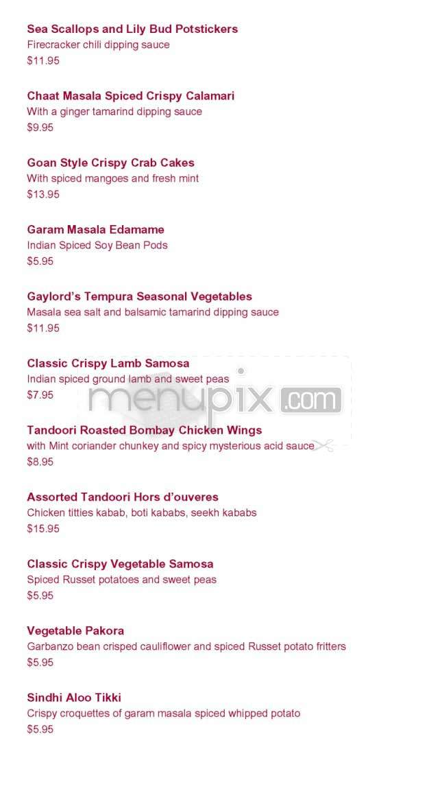 Gaylord - Beverly Hills, CA menu_pic