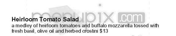 Geoffrey's Malibu - Malibu, CA menu_pic