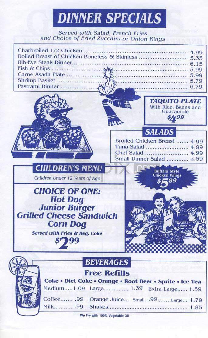 George's Burgers - Santa Monica, CA menu_pic