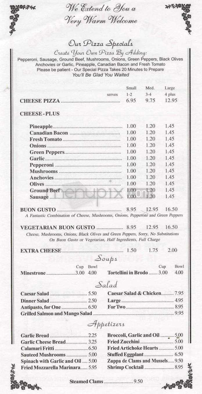 Georgio's California Pizza & Pasta - Studio City, CA menu_pic