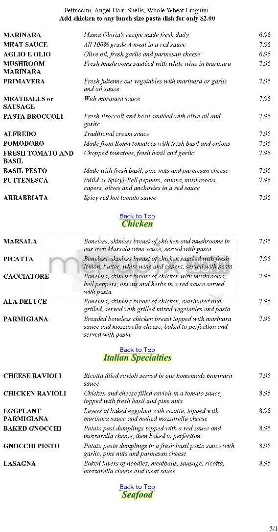 Giovanni Ristorante - Woodland Hills, CA menu_pic