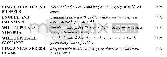 Giovanni Ristorante - Woodland Hills, CA menu_pic