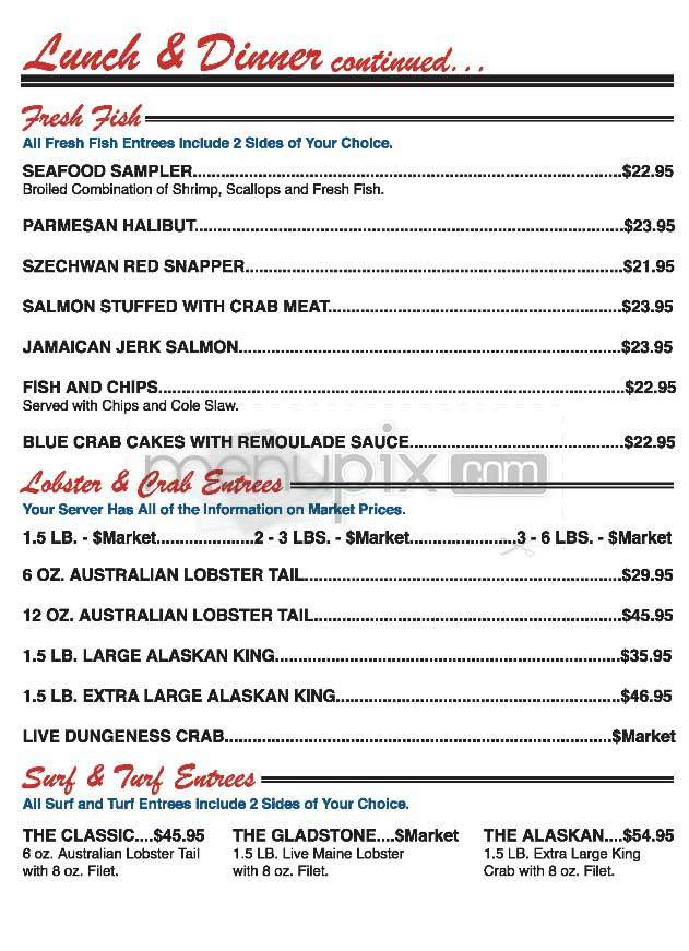 Gladstone Malibu - Pacific Palisades, CA menu_pic