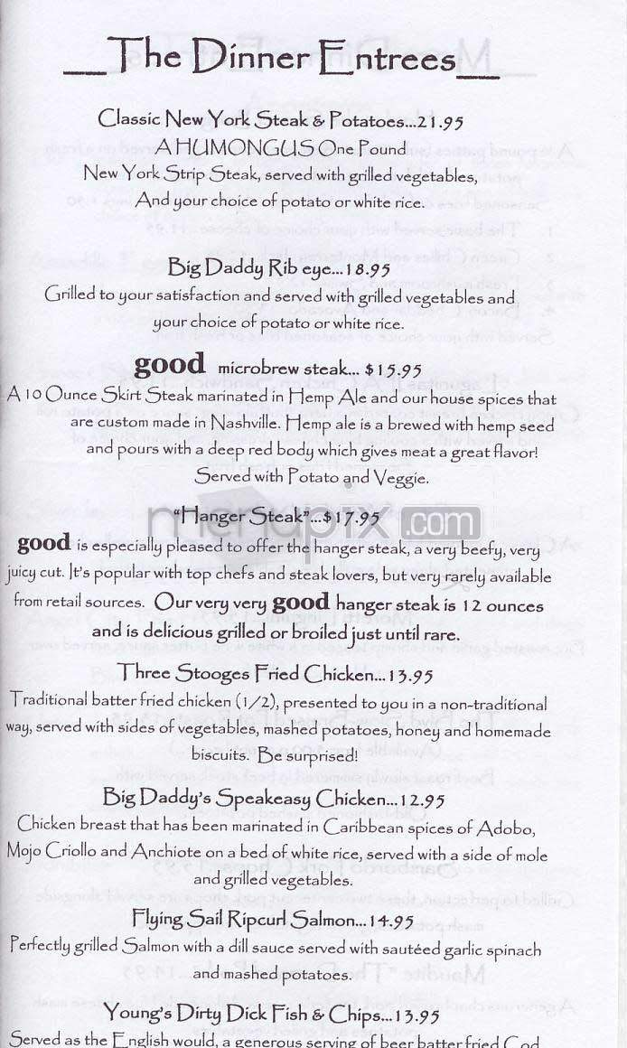 Good - Los Angeles, CA menu_pic