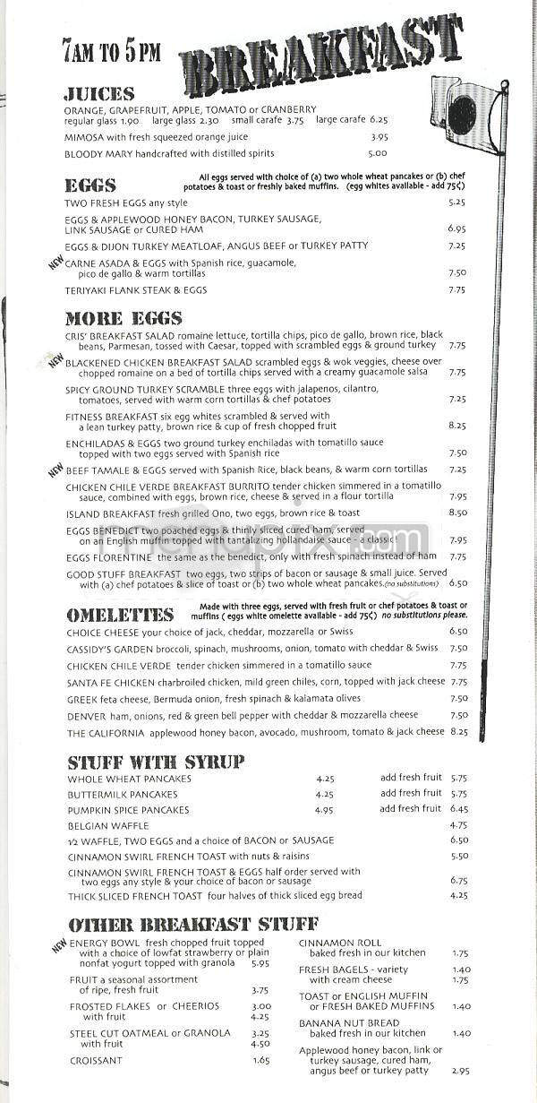 Good Stuff - Redondo Beach, CA menu_pic