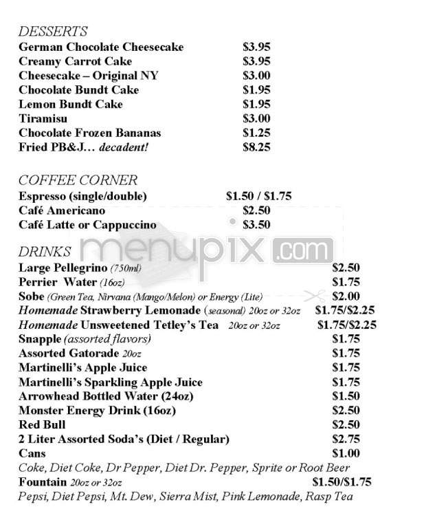 Gourmet On The Go - Sherman Oaks, CA menu_pic