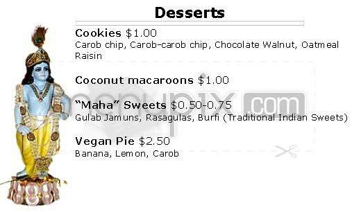 Govinda's - Los Angeles, CA menu_pic