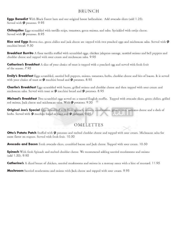 Green Street Restaurant - Pasadena, CA menu_pic