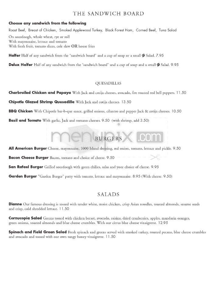 Green Street Restaurant - Pasadena, CA menu_pic