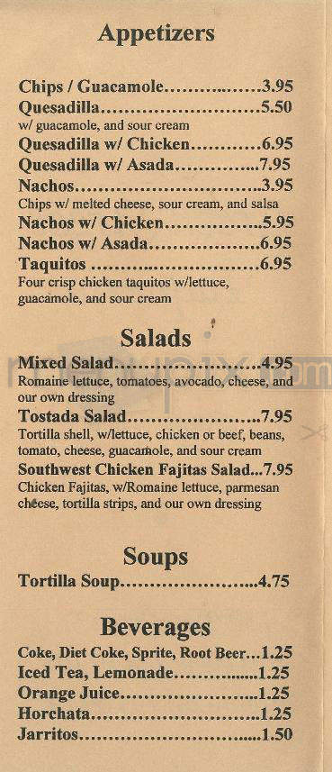 Green Street Taqueria - Pasadena, CA menu_pic