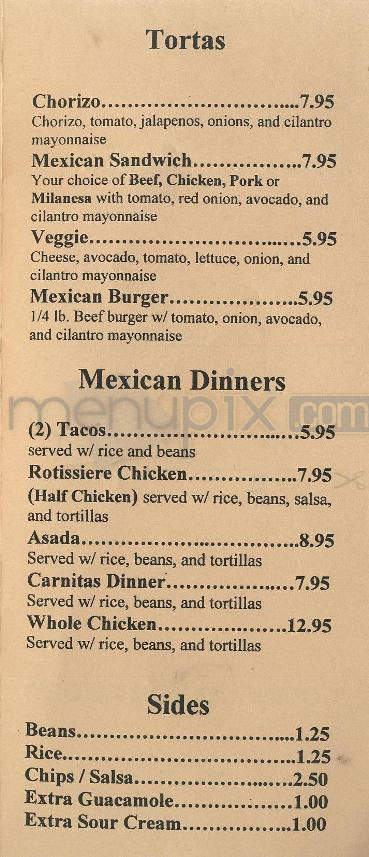 Green Street Taqueria - Pasadena, CA menu_pic