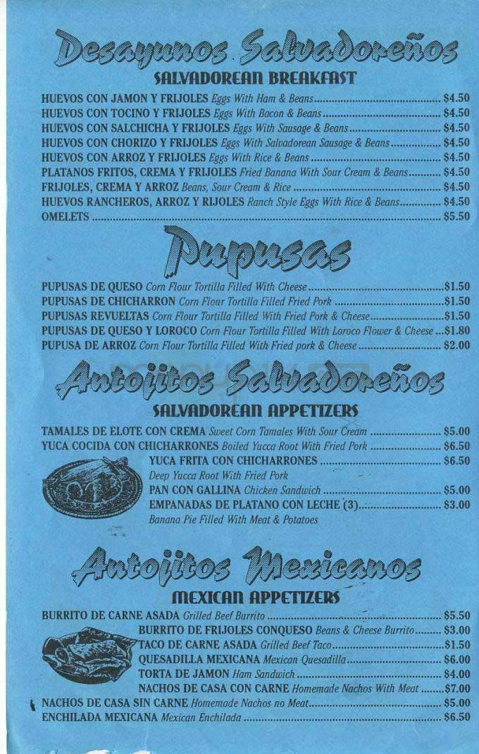 Graciela's - Los Angeles, CA menu_pic