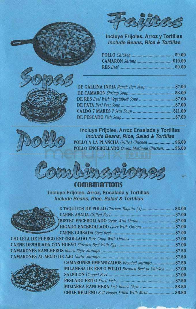 Graciela's - Los Angeles, CA menu_pic