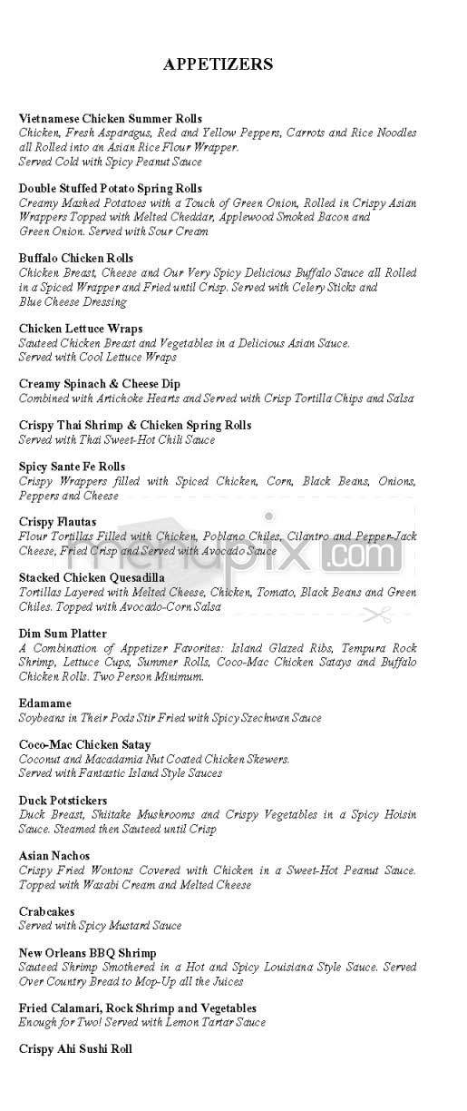 Grand Lux Cafe - Los Angeles, CA menu_pic