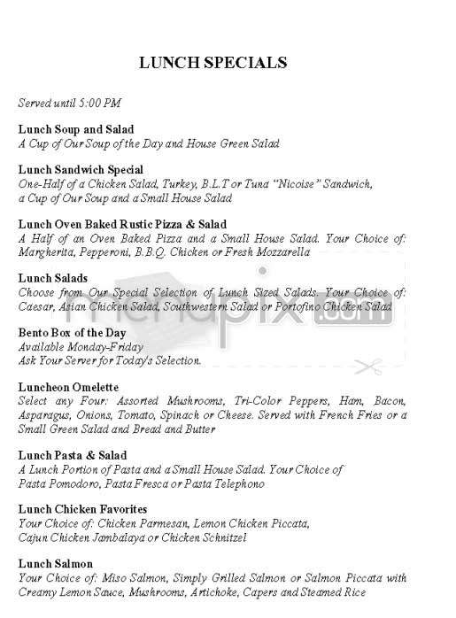 Grand Lux Cafe - Los Angeles, CA menu_pic