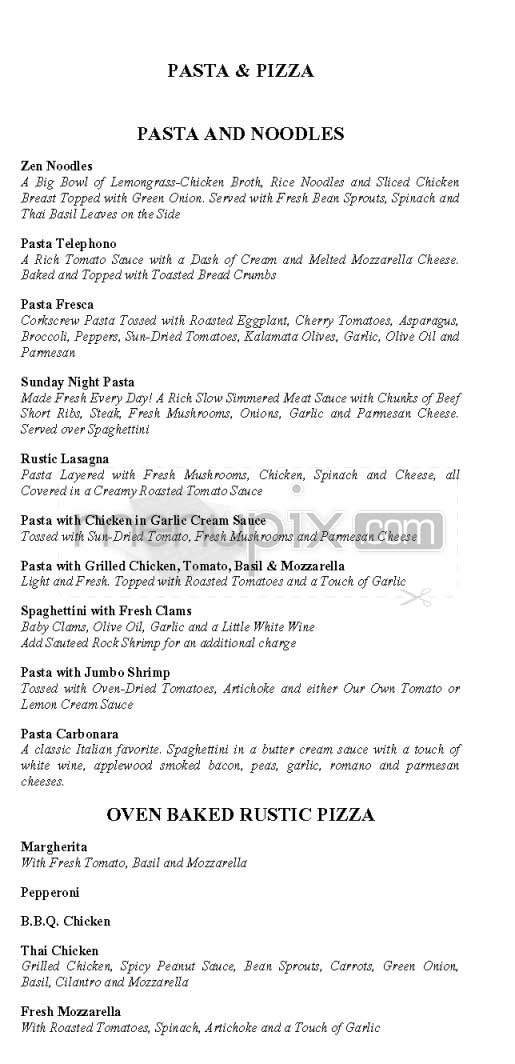 Grand Lux Cafe - Los Angeles, CA menu_pic