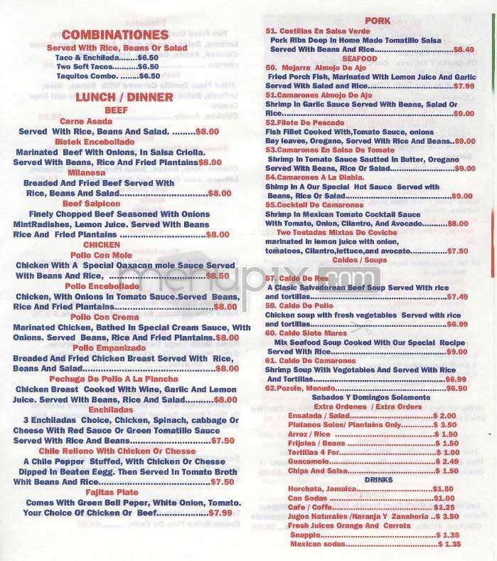 Guadalajara Baja Grill - Los Angeles, CA menu_pic