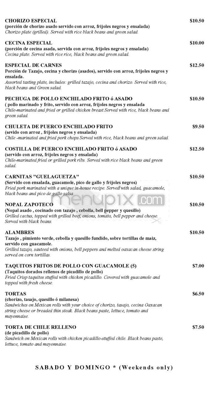 Guelaguetza - Los Angeles, CA menu_pic