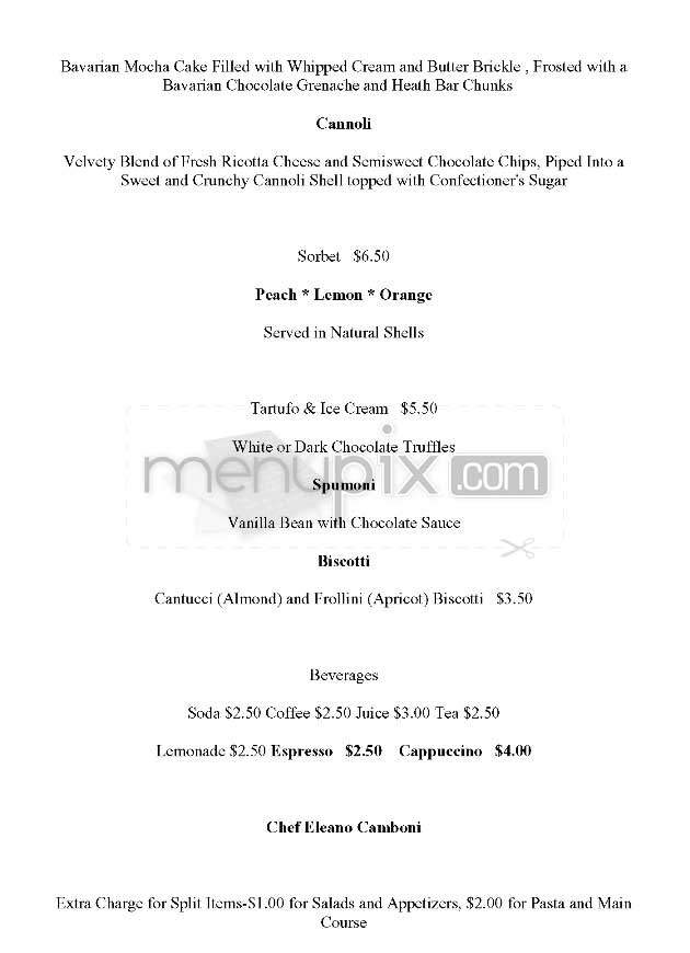 Guido's Malibu - Malibu, CA menu_pic