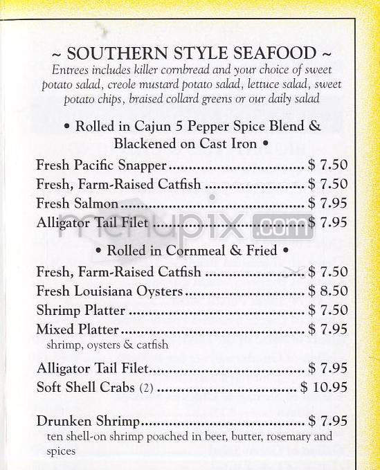 The Gumbo Pot - Los Angeles, CA menu_pic
