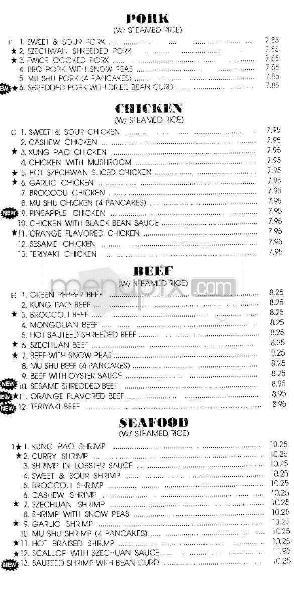 Hong Kong Deli - Los Angeles, CA menu_pic