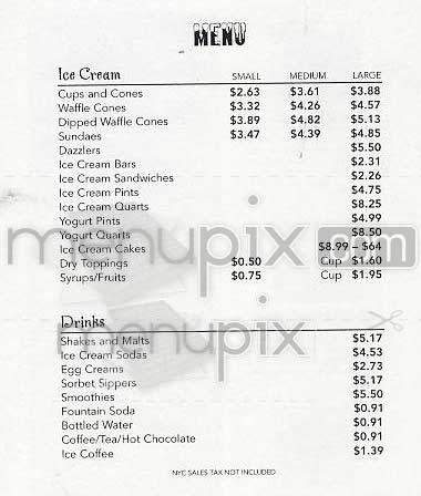 Haagen-Dazs Shop - Los Angeles, CA menu_pic