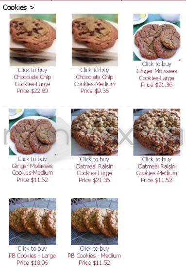 Hannah Max Baking - Los Angeles, CA menu_pic