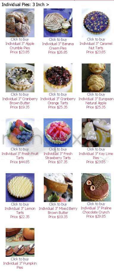 Hannah Max Baking - Los Angeles, CA menu_pic